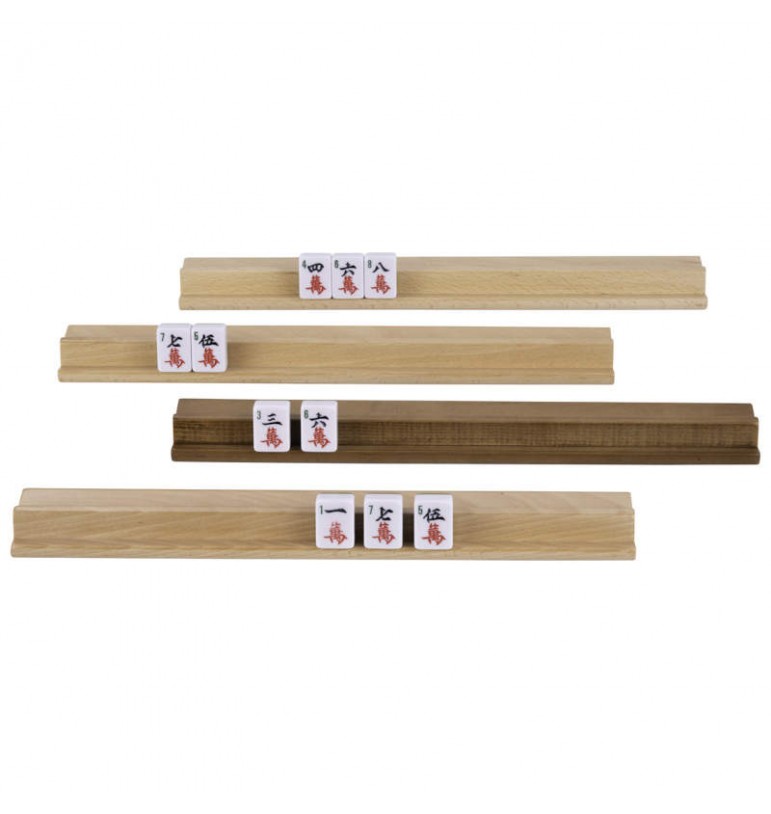 Réglettes tuiles de Mahjong en bois d'hévéa lattes Engelhart