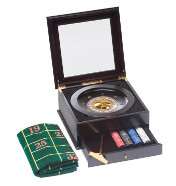 Kit de roulette de casino avec poins, tapis et râteau numéros couleur bille croupier