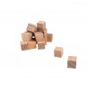 Cubes en bois de hêtre 10x10mm par 100 ZOOM