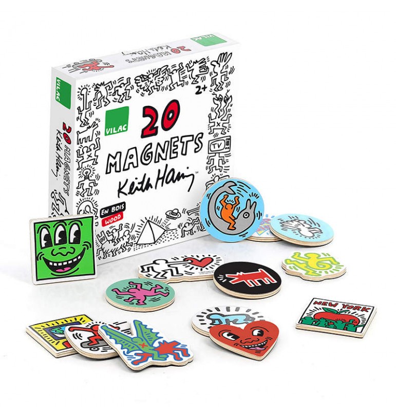Magnets illustrations Keith Haring vilac bois