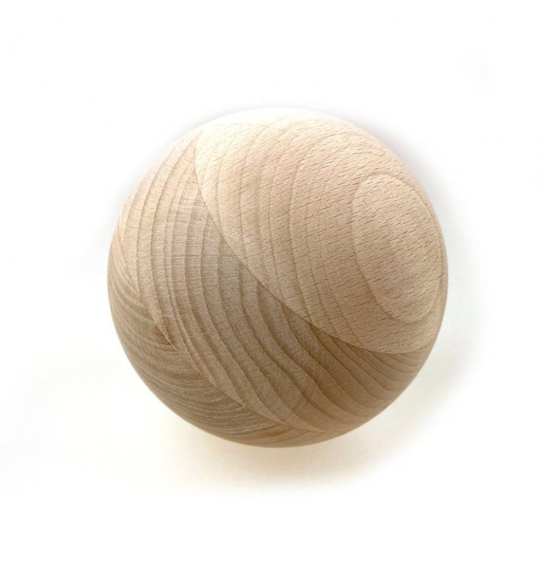 100 pièces JOWE® Boules en bois de hêtre sans perçage, Diamètre 15