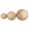 Boules rondes en bois de hêtre MASSIF