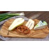 Planche à snack irrégulière en bois d'olivier massif repas