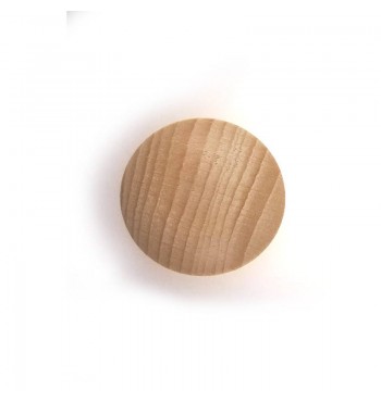 Demi-sphère 15x8mm en bois de hêtre 100pcs