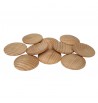 disques Platines 40x8mm en bois de hêtre 10pcs