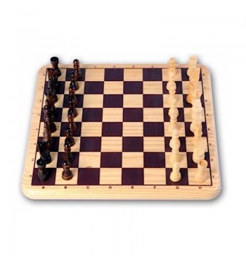 Jeu d'échecs bois bouleau 29x29cm bouleau Engelhart longfields