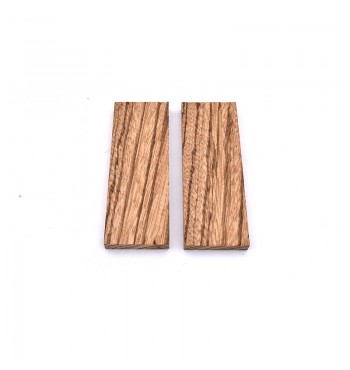 Plaquettes en bois de Zebrano 2pcs brisa zebrawood