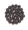 Perles noires rondes 10mm en hêtre FSC 47pcs GLOREX