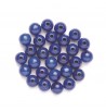 Perles bleues rondes 15mm en hêtre FSC 14pcs GLOREX