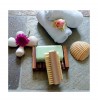 brosse ongles porte savon bois