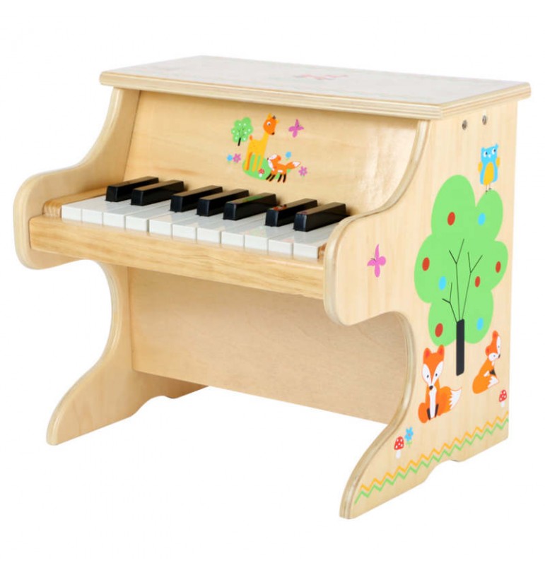 jouet Piano Petit Renard en bois naturel 29cm small foot