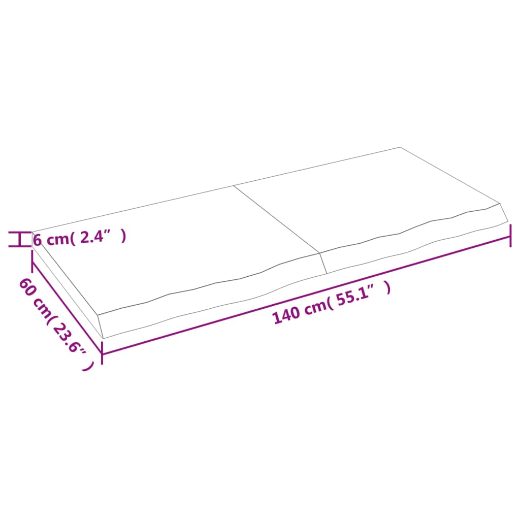 étagère murale planche tablette bois massif bord naturel