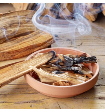 Copeaux bois Palo Santo encens à brûler 1kg oliban myrrhe parfum relaxation détente offrande