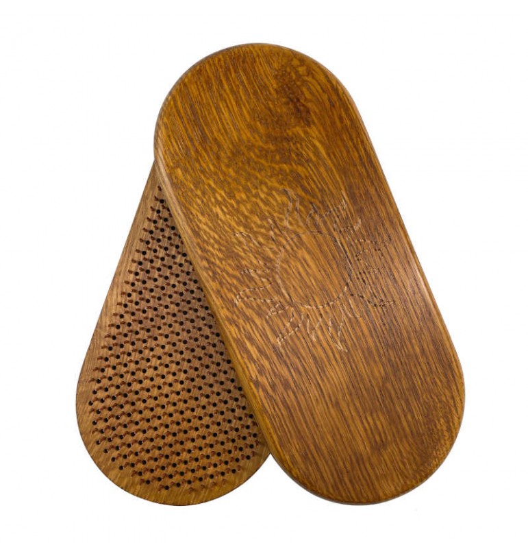 Planche de massage clous cuivre Sadhu Soleil bois chêne massif