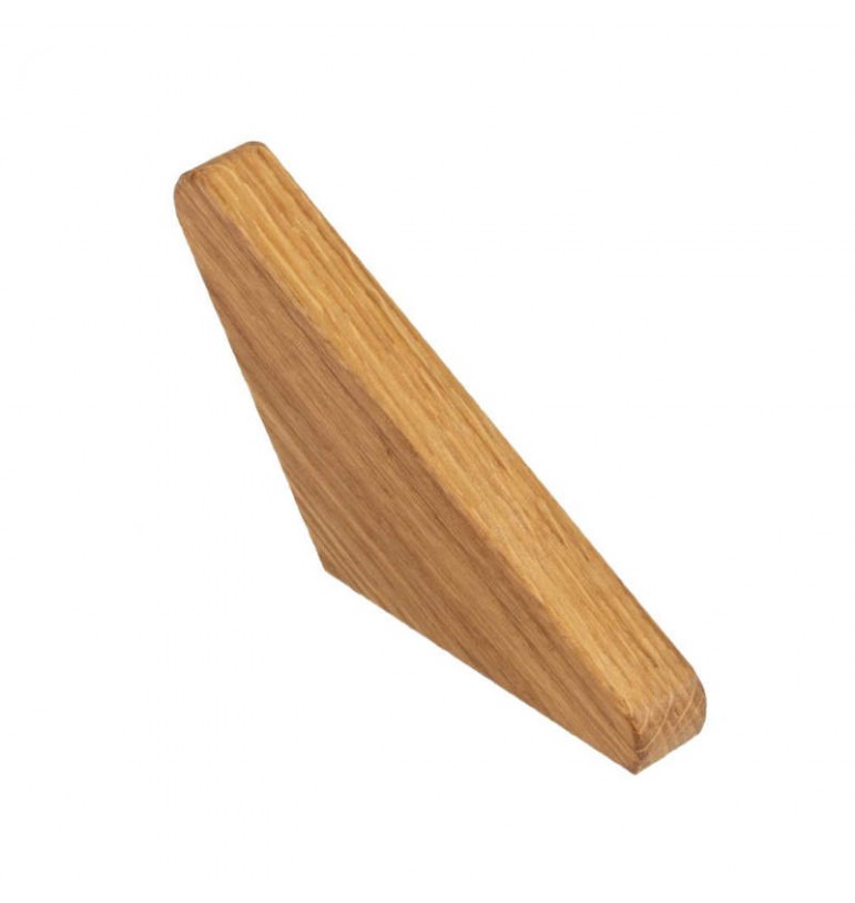 Patère design V triangle en bois de chêne huilé massif