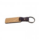 Porte-clés personnalisable bois placage de chêne huile lin gravure