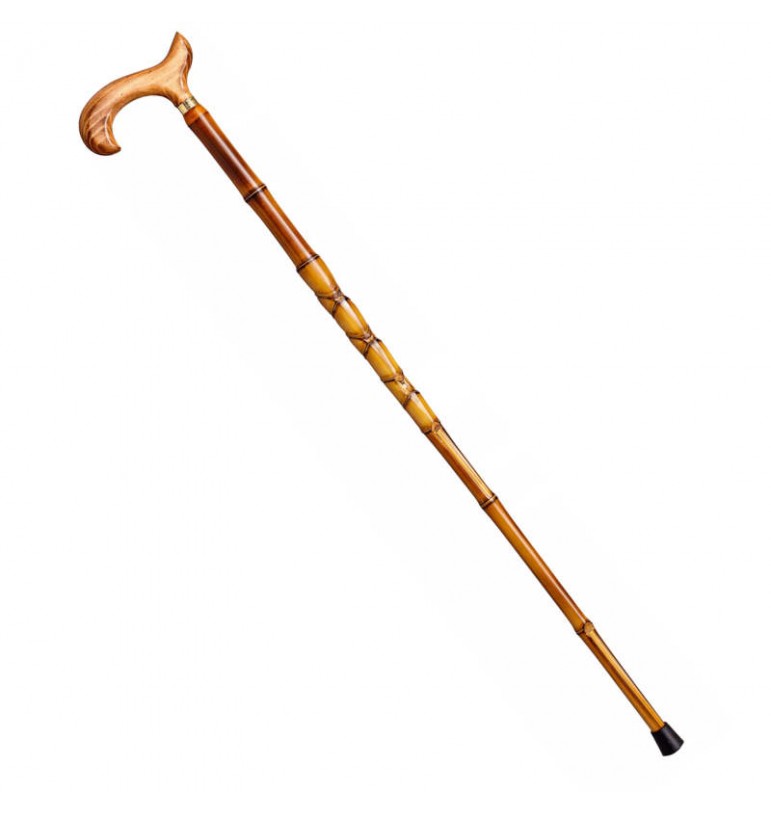 Ossenberg bamboo cane with fritz handle on beech wooden stick, 43,80 €