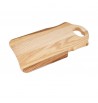Planche à découper couteau INOX bois de frêne MASSIF huilé cuisine