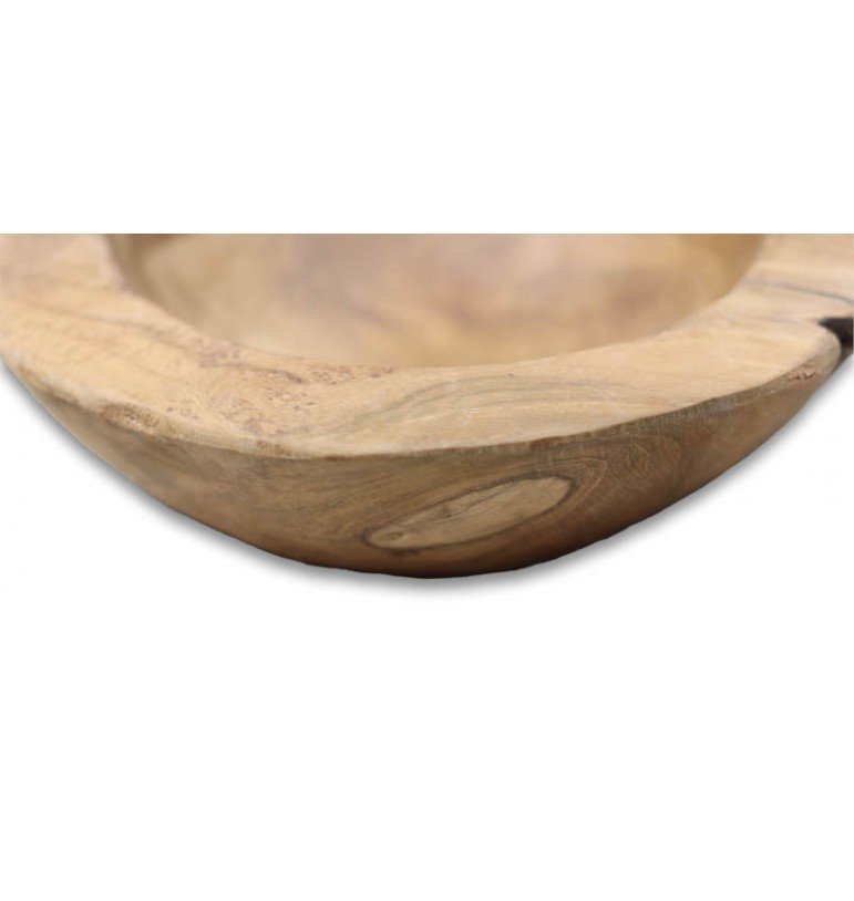 Saladier en teck et ses couverts - Arts de la table