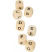 détails perles en bois lettre alphabet ABCDEFG