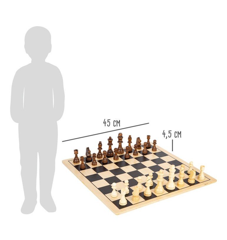 VGEBY Jeu d'échecs de pliant Jeu d'éChecs en Bois, Jeu de Dames