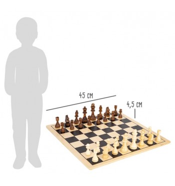 jouet jeu géant XL échecs dames bois