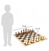 jouet jeu géant XL échecs dames bois