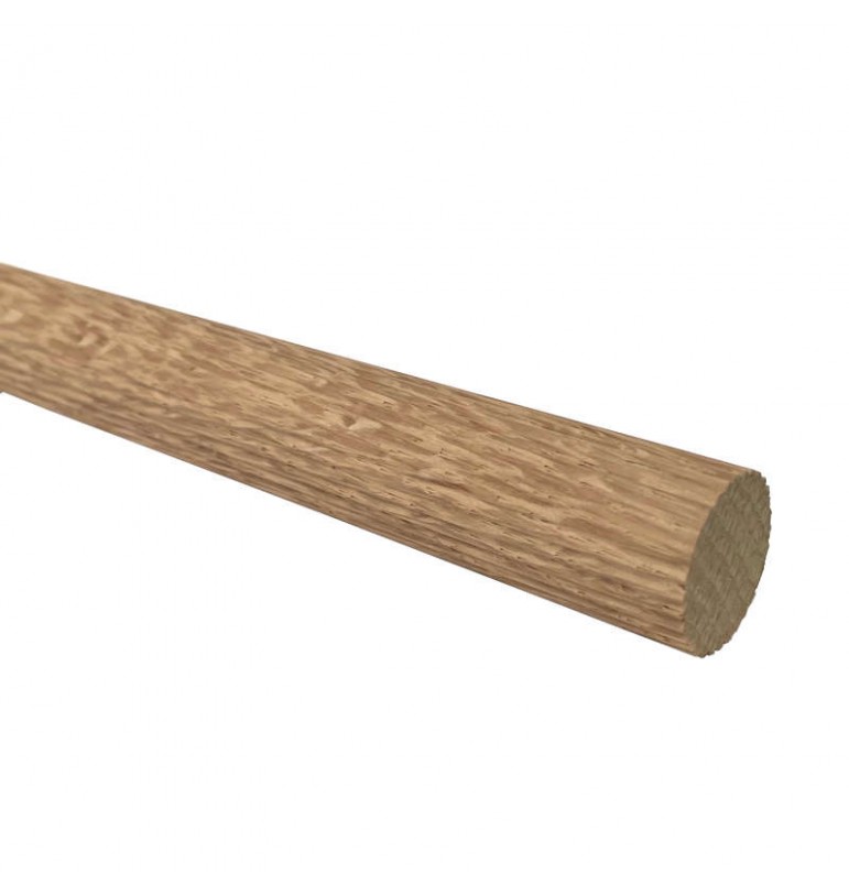 Tourillon baguette striée diamètre 20mm bois chêne jowe