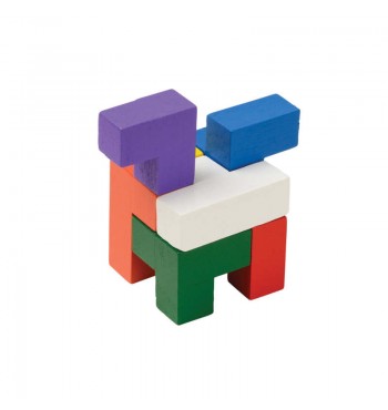 Jeu de réflexion Speed Soma robinier bois Tetris 3D figures