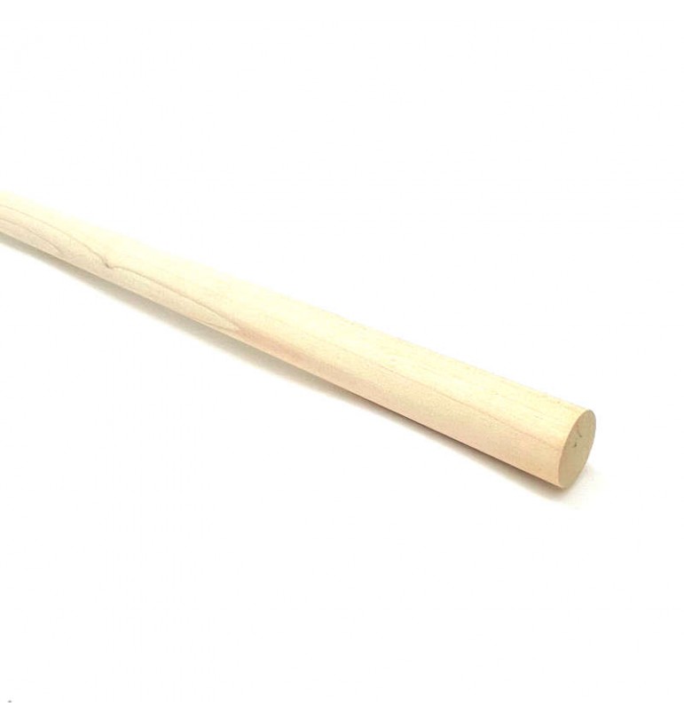 Baguette ronde 20mmx1m en bois d'érable tourillon tige bâton