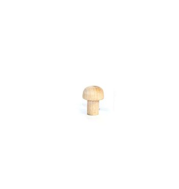 Clous champignons 6/9mm 10pcs en bois de bouleau