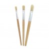 Pinceaux de raccord 3pcs soie naturelle en bois