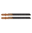 Lames T 75mm TPI8 de scie sauteuse 2pcs COUPE BOIS