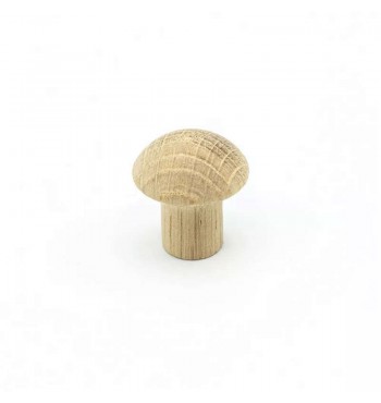 Bouton de porte 26mm en bois de chêne