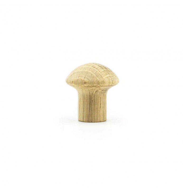 Bouton de porte 26mm en bois de chêne