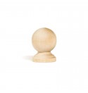 Bouton de porte 33mm en bois de bouleau SPHERE ROND