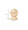 Bouton de porte 33mm en bois de bouleau SPHERE ROND