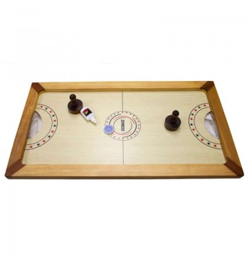 Jeu de Hockey sur table en bois PALET CAGE STRIKER  shuffle puck