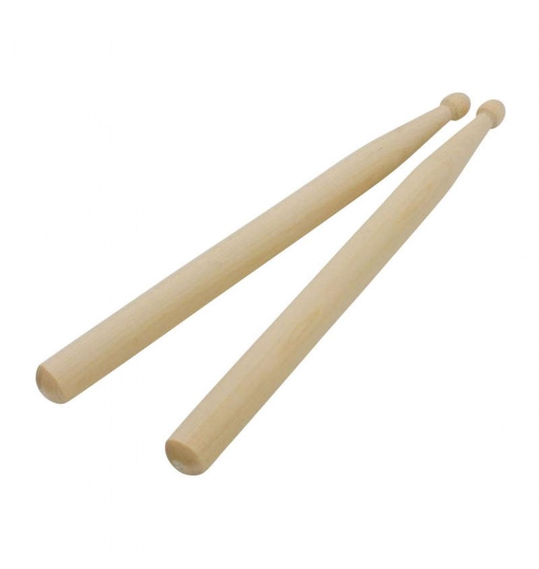 Baguettes de percussion pour enfants en bois ovale