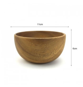 Bol à encas en bois d'acacia 11cm