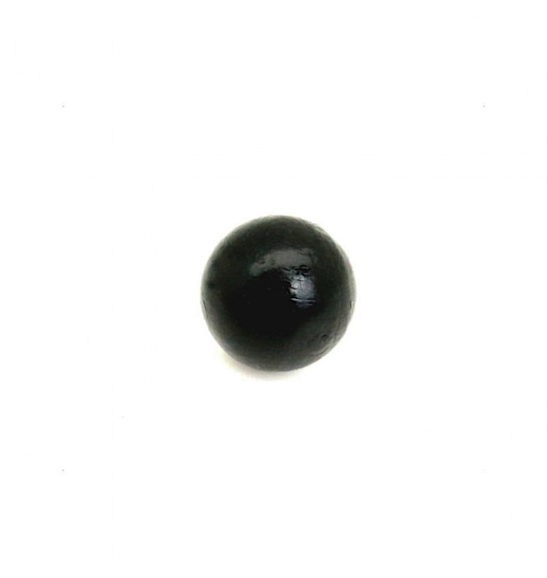 Billes rondes 15mm noires en hêtre 200pcs