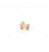 Allonge bouton 21mm en bois de bouleau massif nature tiroir vis