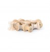 Allonge bouton 21mm en bois de bouleau massif nature tiroir vis