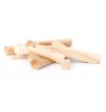 Cônes 65mm 6pcs en bois de bouleau pion pièce jeu maquette déco