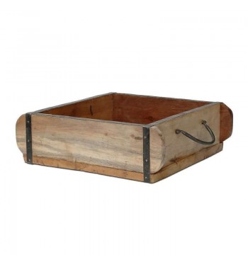 boite Plateau bois ancien moule à briques tiroir