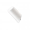 Patère ronde angle 5cm bois blanc porte manteau