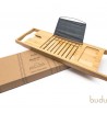 Plateau de bain réglable 70-105cm bois bambou apéritif lecture