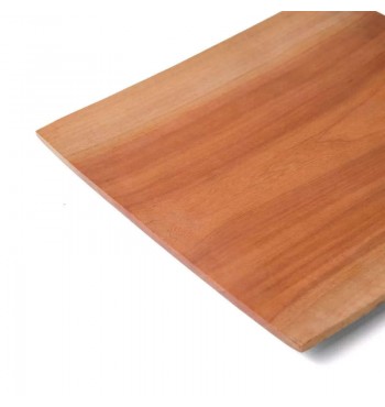 Assiette carrée 20cm en bois de sawo artisanat Indonésie