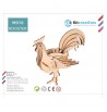 boite Maquette Coq poule à monter en bois
