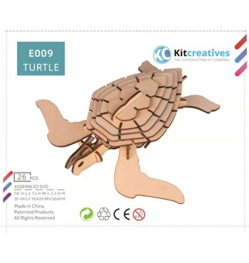 BOITE Maquette Tortue à monter en bois